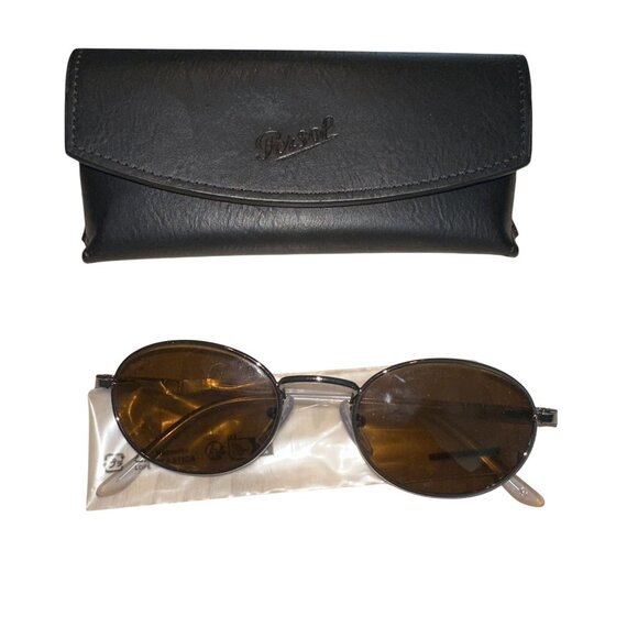 NWOT Persol Ida Sunglasses Brown Gunmetal PO1018S 513/33 52-21 main image 7